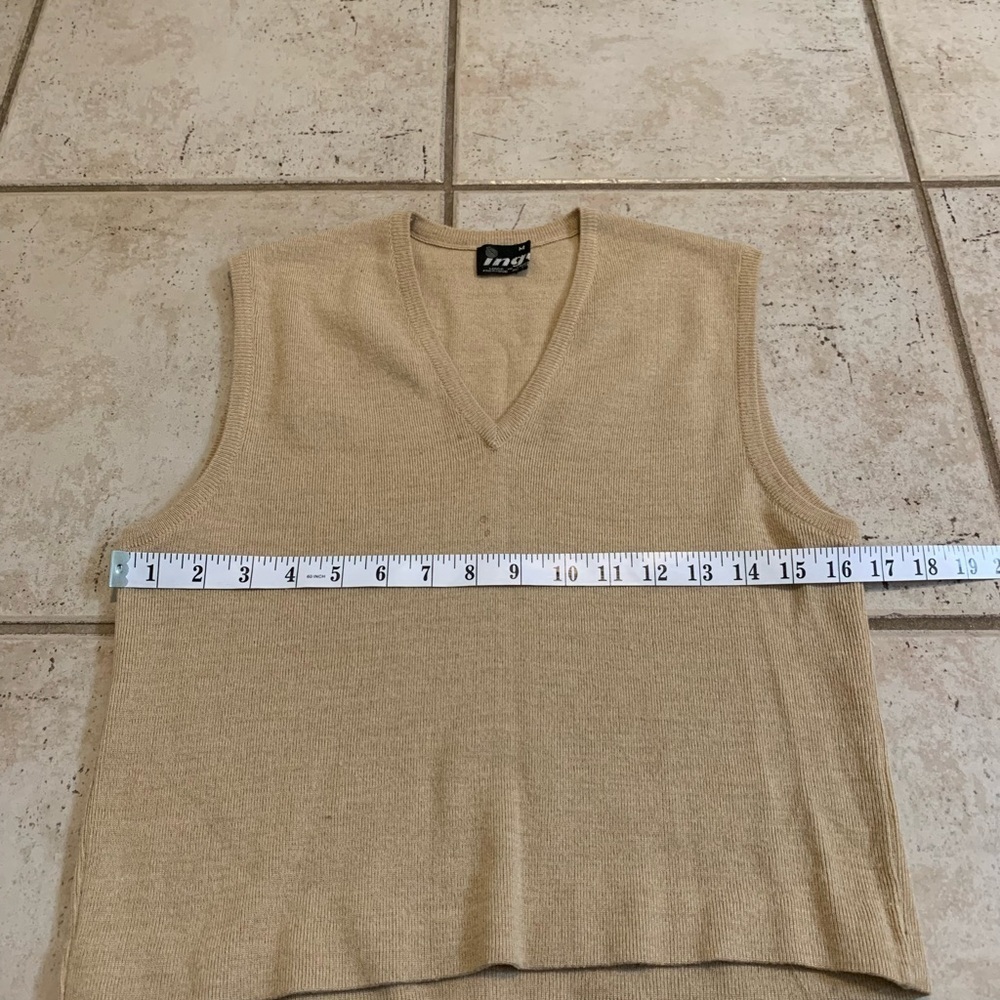 Vintage 1980s "Ingo" V-Neck Sweater Vest, Made in Canada, Size M - Picture 3 of 6
